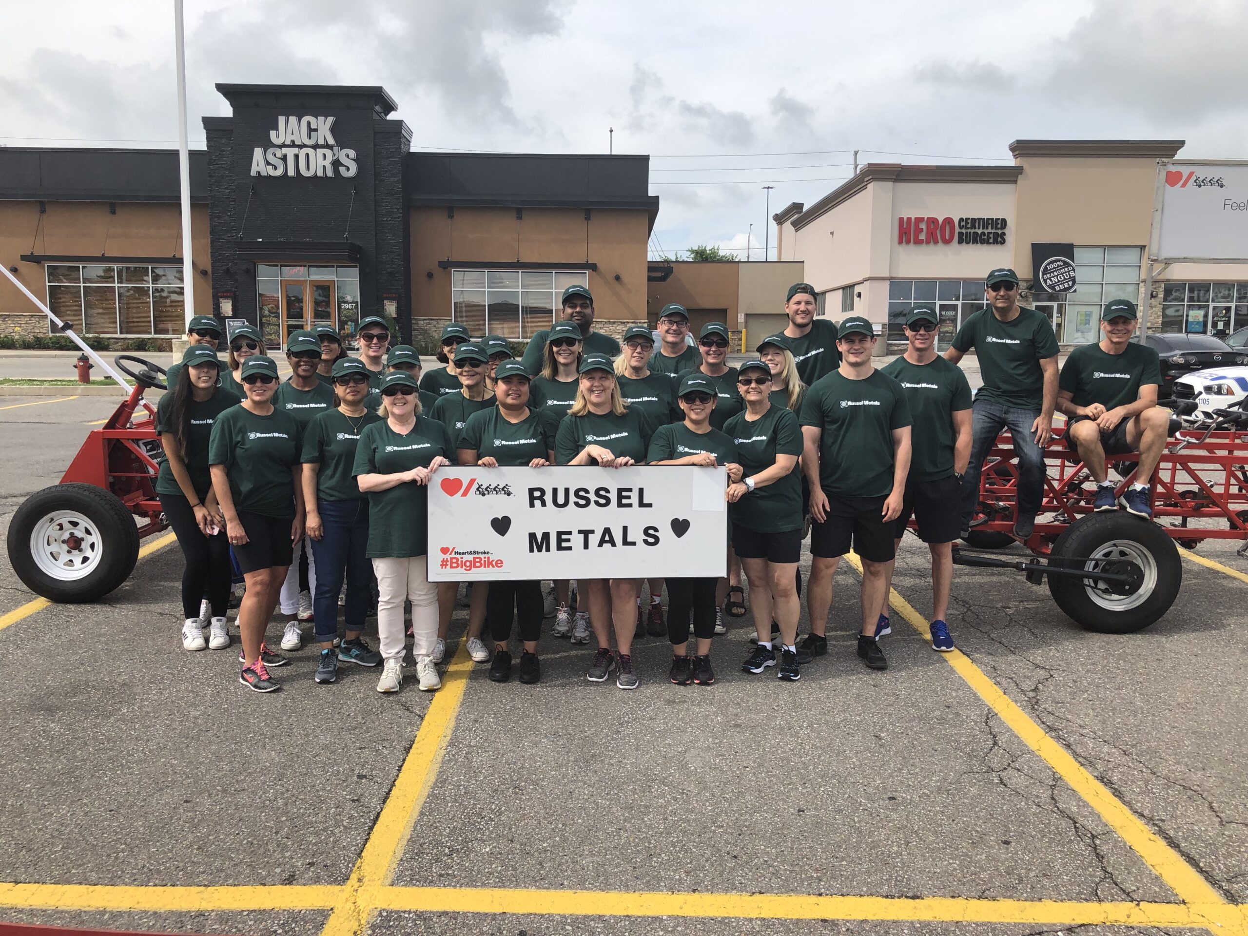 Russel Metals Employee Participating in a Big Bike Program