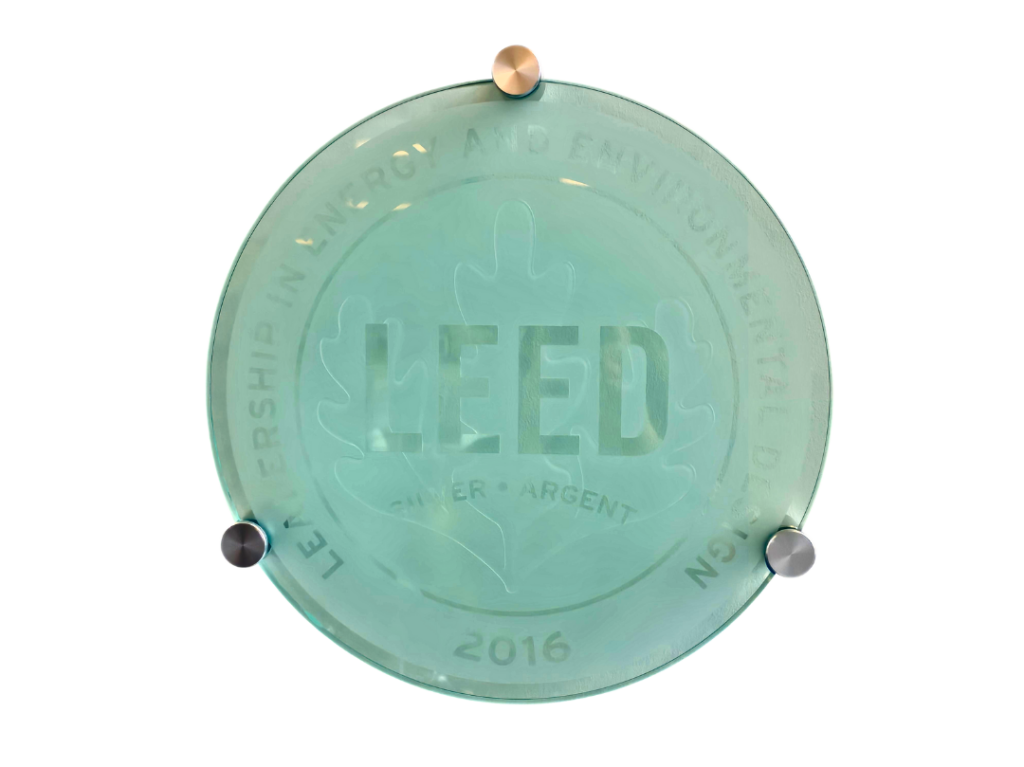 leed certified plaque